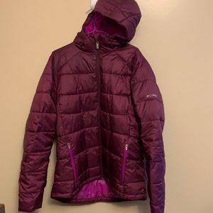 XL Columbia puffer jacket- Burgundy